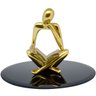 Kit Estátua Pensador Figura Abstrata Decoração + Águia Enfeite Mesa Decorativo Moderno Objeto Resina - 8
