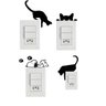 Kit 4 Adesivos Decorativos Tomadas Gato e Snoopy - 1