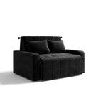 Ver imagem 3 de Sofá Cama para Sala de Estar Amora New Veludo Matrix - Preto