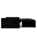 Ver imagem 5 de Sofá Cama para Sala de Estar Amora New Veludo Matrix - Preto