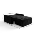Ver imagem 7 de Sofá Cama para Sala de Estar Amora New Veludo Matrix - Preto