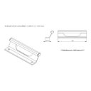 Ver imagem 4 de Puxador alça curvo para porta, gaveta, armário, estante expositora - Branco