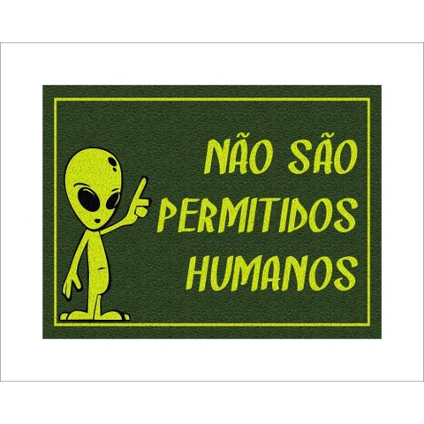 Tapete Capacho Não São Permitidos Humanos