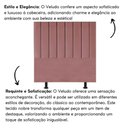Ver imagem 3 de Cabeceira Cama Solteiro Box 100 Cm Luna Veludo e Frame Rosé