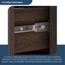 Ver imagem 7 de Cômoda 1 Porta 10 Gavetas com Rodízio Imperial Marrom/Capuccino