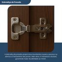 Ver mais imagens de Cômoda 1 Porta 10 Gavetas com Rodízio Imperial Marrom/Capuccino