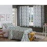 CORTINA INFANTIL ESTAMPADA UNICÓRNIO LISTRADO 280x180 CM - 1