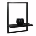 Ver imagem 2 de Nicho Prateleira Quadro Retangular Vertical 40x28 com Base Preto