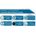 Ver imagem 4 de Base box de casal corino branco 30x138x188cm Ortobom
