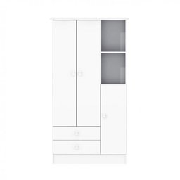 Guarda-Roupa de Bebê 3 Portas 2 Gavetas Baby - 2 Guarda-Roupa de Bebê 3 Portas 2 Gavetas Baby - 2