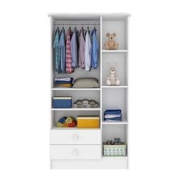 Guarda-Roupa de Bebê 3 Portas 2 Gavetas Baby  - 3