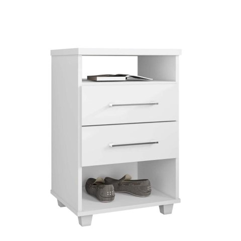 Mesa Cabeceira Valente Rud Rack Branco