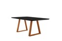 Ver imagem 2 de Conjunto Sala de Jantar Mesa Viena Madeira Maciça 160x90cm Tampo Retângular Vidro Preto com 6 Cadeir