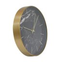 Ver imagem 2 de Relógio Parede Ouro Velho 30 X 30Cm Fundo Mármore Escritório