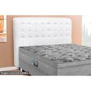 Ver imagem 1 de Cabeceira Cama Box Estofada Casal Casal Dama Plus Branco Simbal
