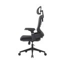 Ver imagem 7 de Cadeira Escritório Presidente Bio Ergonômica Suporte Lombar Cabeça Ajustável Sistema Relax Preta