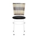 Ver imagem 3 de 2 Cadeiras para Mesa Branca Hawai Cappuccino Premium:preto