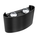 Ver imagem 1 de Arandela Led Lentille Double Preta 4w Branco 6500k