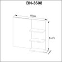 Ver imagem 3 de Kit Banheiro Com Cuba Inclusa Espelheira e Gabinete Suspenso Cor: Mármore Branco