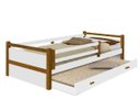 Ver imagem 1 de Cama Bianca com Auxiliar Branco/Mel - Branco/Mel