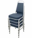 Ver imagem 1 de Kit com 4 Cadeiras Empilháveis Linha Hotel Plus Azul