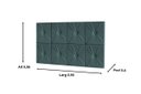 Ver imagem 2 de Painel de Cama Box Botão Solteiro 0,90 Elegance Cor Azul - Comprar Moveis em Casa