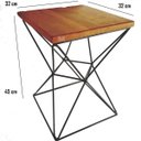 Ver imagem 2 de banco diamante banqueta puff seat garden ferro e madeira de demolição sala de estar cozinha bar