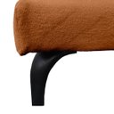 Ver mais imagens de Cama Japonesa Queen Size Veneza 165cm Base Box Orgânica Bouclê Estofada Pés de Ferro:Bouclê Terracot