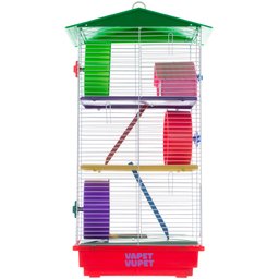 Gaiola para Hamster e Pequenos Roedores 3 Andares com Teto Completa - 3