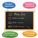 Ver imagem 3 de Lousa para Giz Yeet Quadro Negro 40x60cm Junges MDF Escolar Parede Preto