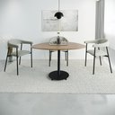 Ver imagem 1 de Conjunto 4 Cadeiras de Jantar Joy Tecido Rev Sint Est.Preta