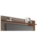 Ver imagem 3 de Painel Quarto P/ Tv até 65 Pol Jade Ripada 180x183cm Fendi/havana - Caemmun