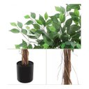 Ver imagem 2 de Árvore Artificial para Sala Planta Ficus Lyrata com 180cm