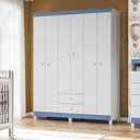 Ver imagem 1 de Guarda Roupa Infantil 6 Portas I01 Baby Kids - Clique Chique Móveis