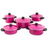 Jogo de Panela 5 Peças Rosa Pink - 1