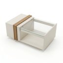 Ver imagem 6 de Mesinha de Centro Sala Livreiro Tampo Elegante Grande Rodinha Silicone