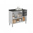 Ver imagem 2 de Balcão Cozinhas Itatiaia Luce 3 Portas e 2 Gavetas Preto