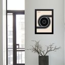 Ver imagem 1 de Quadro Vintage Bauhaus Cinza - Disco 33x24cm - com Vidro:moldura Branca