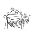 Ver imagem 3 de jardim vertical jardineira floreira design 100x50 desmontável ferro suporte parede decoração