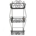 Ver imagem 1 de jardim vertical jardineira floreira design 100x50 desmontável ferro suporte parede decoração