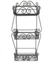 Ver imagem 1 de jardim vertical jardineira floreira design 100x50 desmontável ferro suporte parede decoração