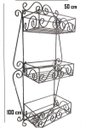 Ver imagem 2 de jardim vertical jardineira floreira design 100x50 desmontável ferro suporte parede decoração