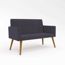 Ver imagem 7 de Kit Sofá Namoradeira + 2 Poltronas Sala Estar Balaqui Decor Cor:cinza