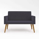 Ver imagem 5 de Kit Sofá Namoradeira + 2 Poltronas Sala Estar Balaqui Decor Cor:cinza