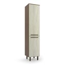 Ver imagem 1 de Paneleiro Evolution Plus Simples 2 Portas Tannat/Legno Crema Batrol