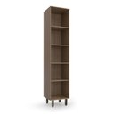 Ver imagem 2 de Paneleiro Evolution Plus Simples 2 Portas Tannat/Legno Crema Batrol