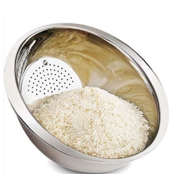 Conjunto em Inox Escorredores + Saladeira - 7