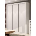 Ver imagem 3 de Guarda-Roupa Casal 3 Portas de Correr 4 Gavetas News Branco