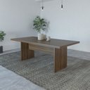 Ver imagem 1 de Mesa para Sala de Jantar 6 Lugares Mj Espresso Móveis Marrom/Nogal