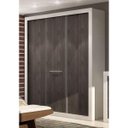 Ver imagem 3 de Guarda-Roupa Casal 3 Portas de Correr 4 Gavetas News Marrom/Branco/Carvalho